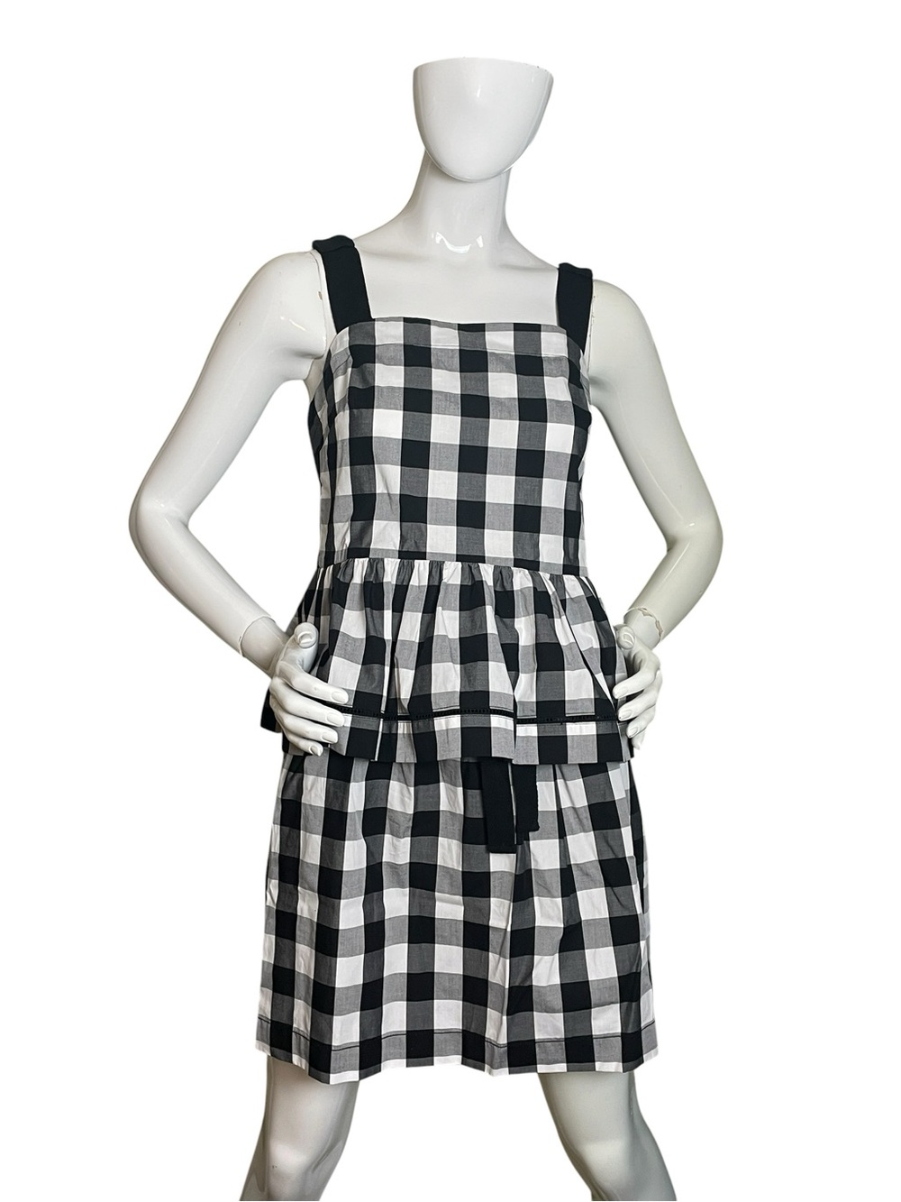 Kate Spade New York  Boone Street 2 piece Black and White Gingham Set (4/XS)